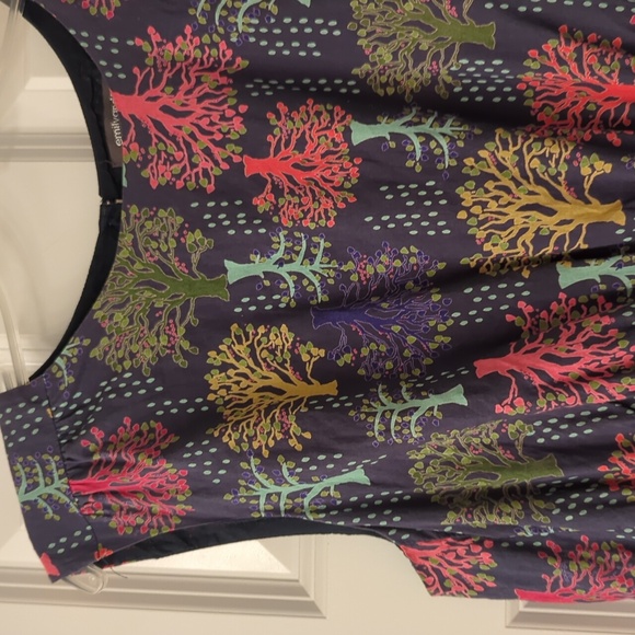 Tree print 50s vibe dress - Picture 3 of 4